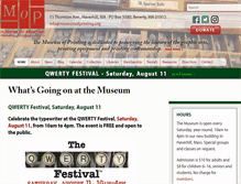 Tablet Screenshot of museumofprinting.org